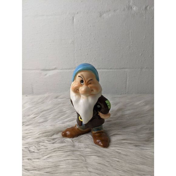 Snow white and The Seven Dwarfs Large‎ Full Ceramic Set from 70's Made in Japan - Picture 8 of 14